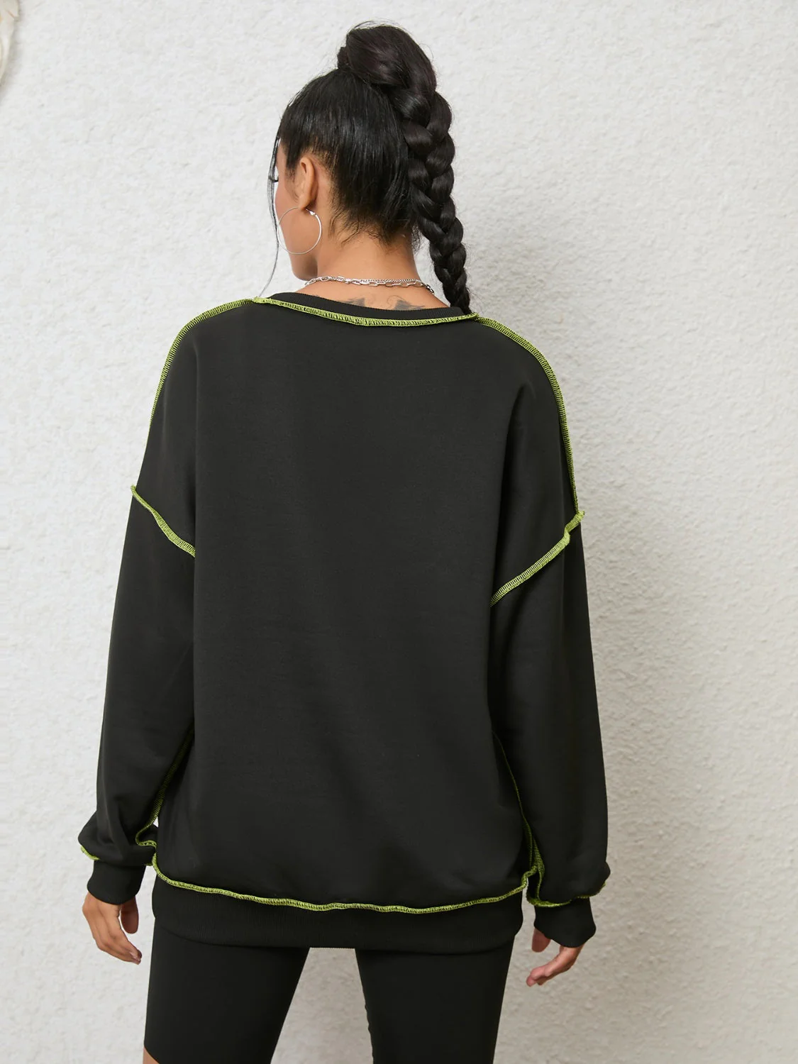 Graphic Round Neck Sweatshirt - Image 2