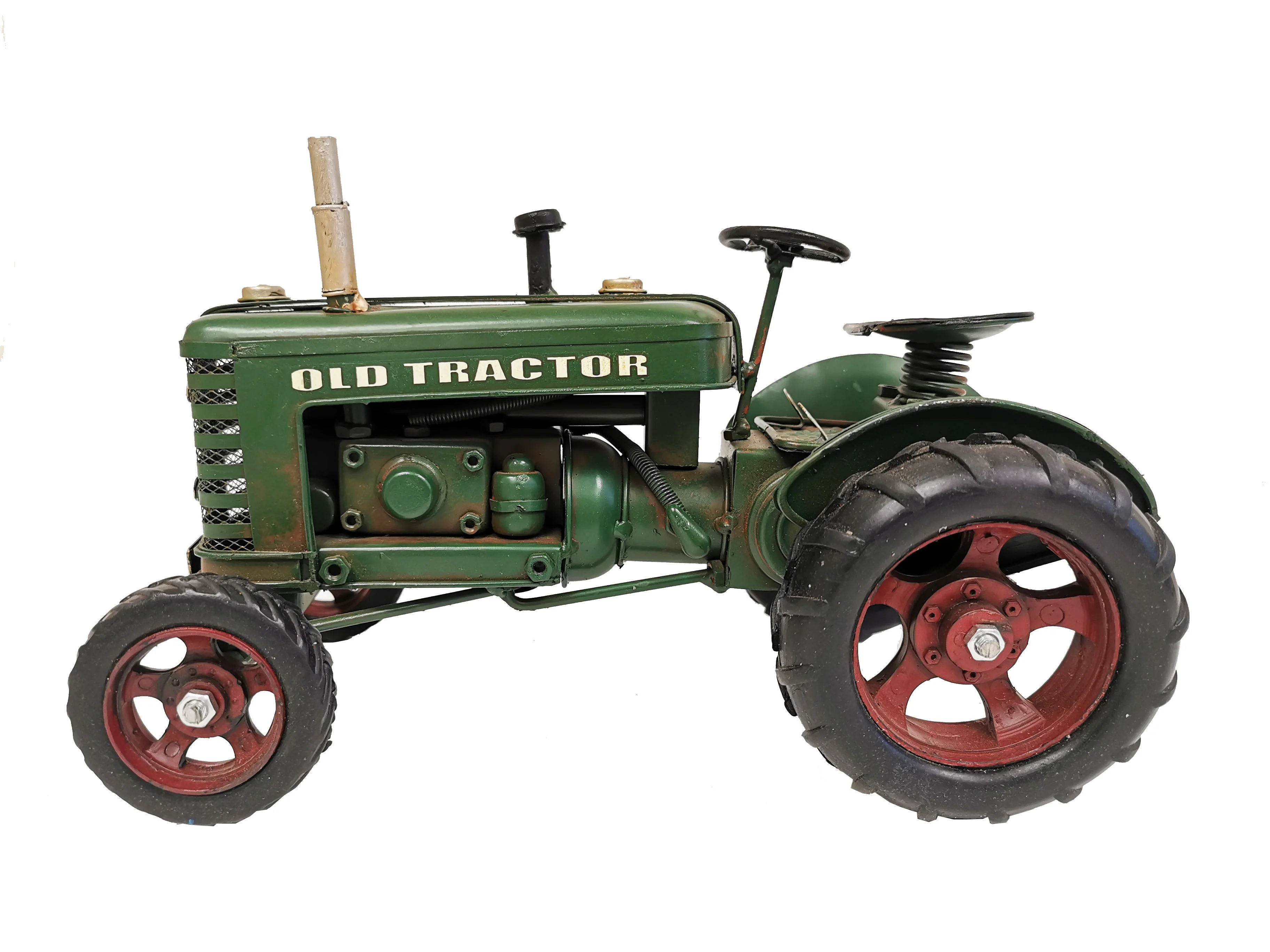 Green "Old Tractor" Metal Model by Peterson Housewares & Artwares - Image 4