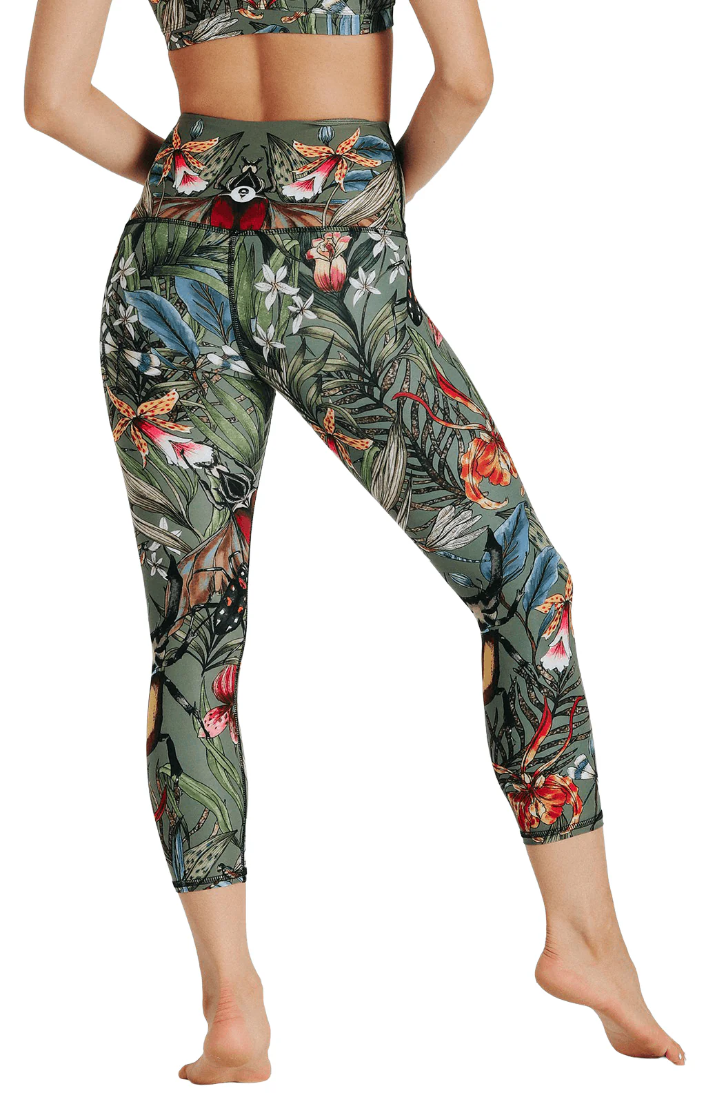 Green Thumb Printed Yoga Crops by Yoga Democracy - Image 4