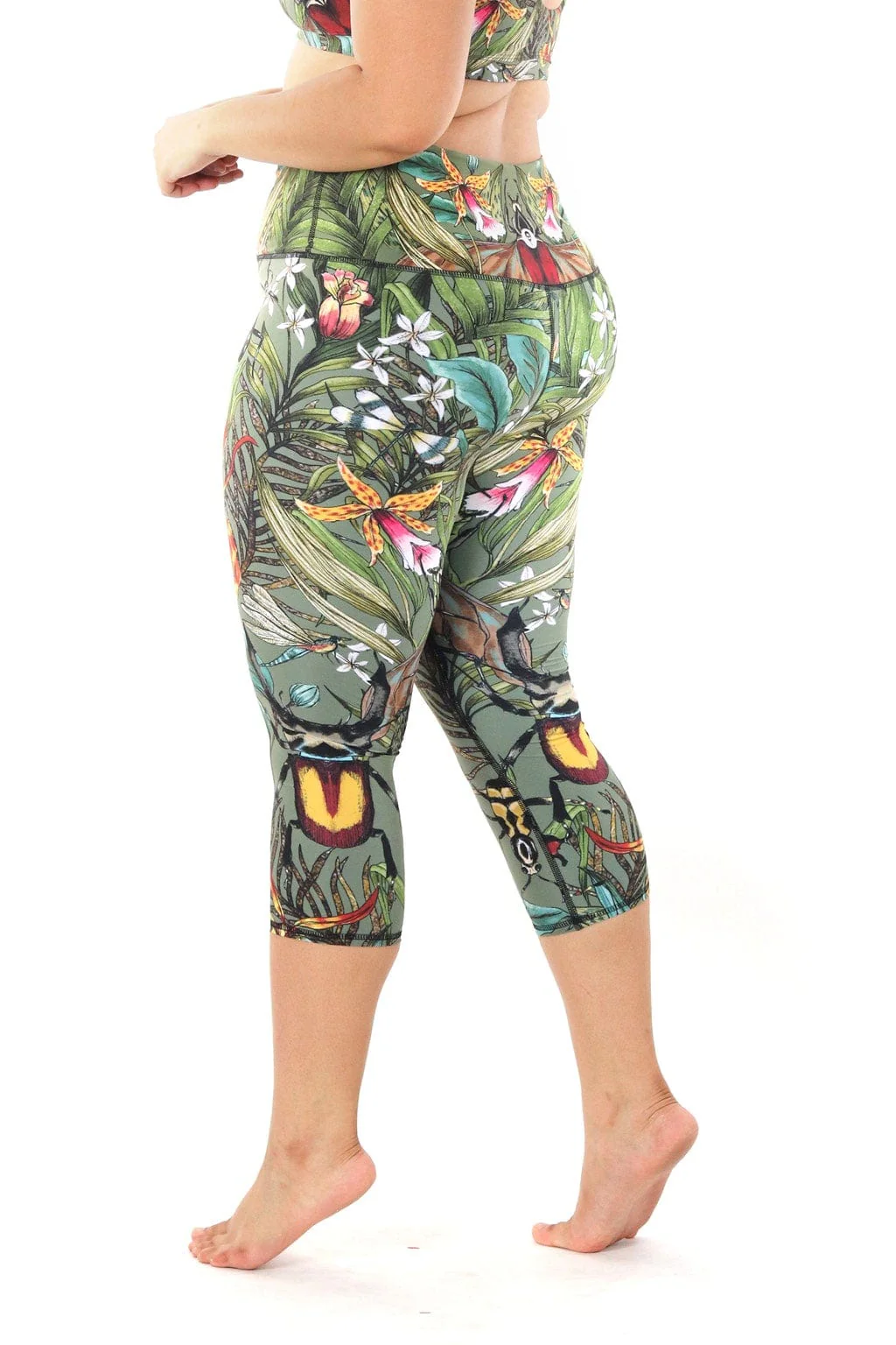 Green Thumb Printed Yoga Crops by Yoga Democracy - Image 6