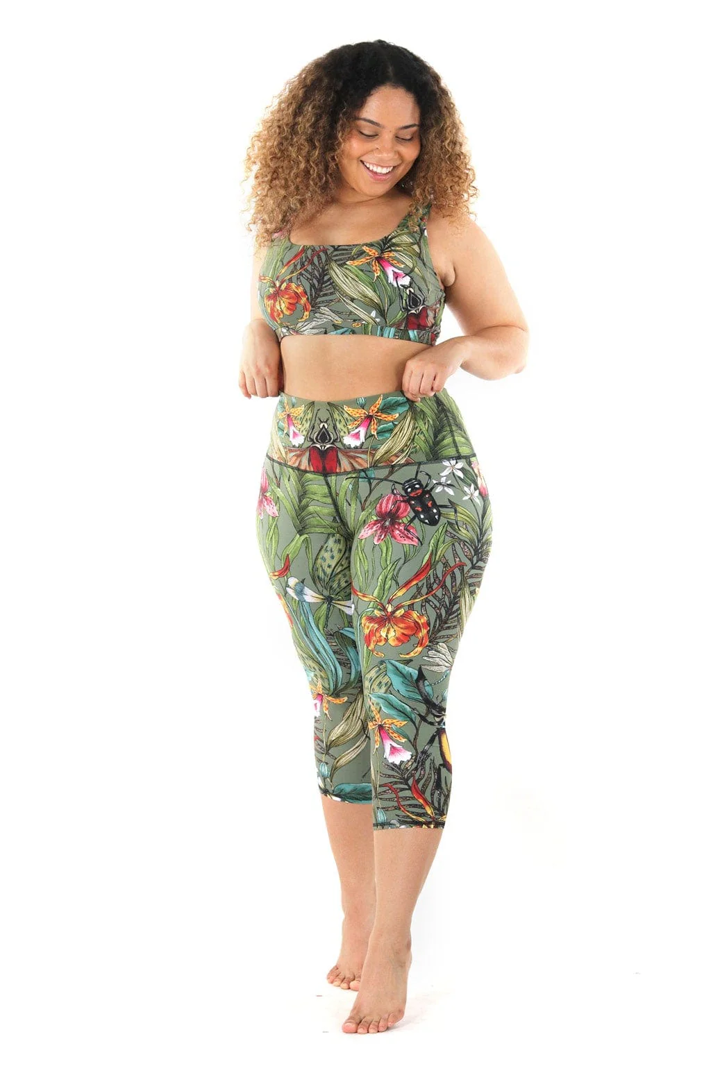 Green Thumb Printed Yoga Crops by Yoga Democracy - Image 8