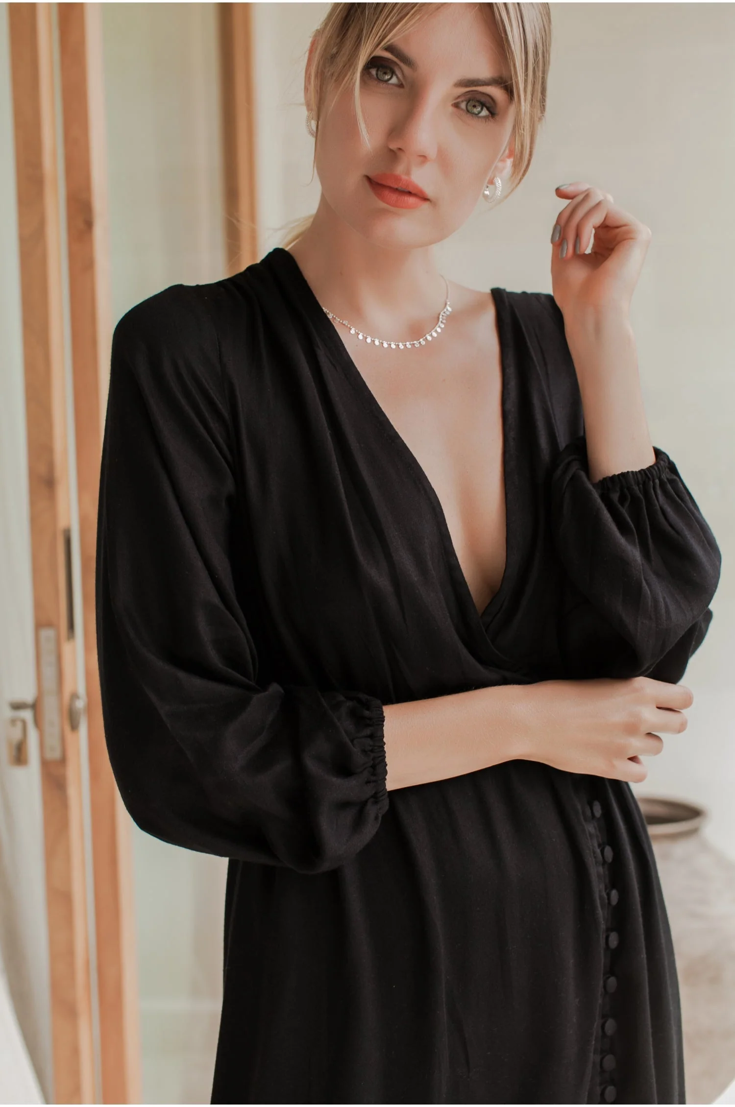 Greta Long Sleeve Midi Dress by ELF - Image 2