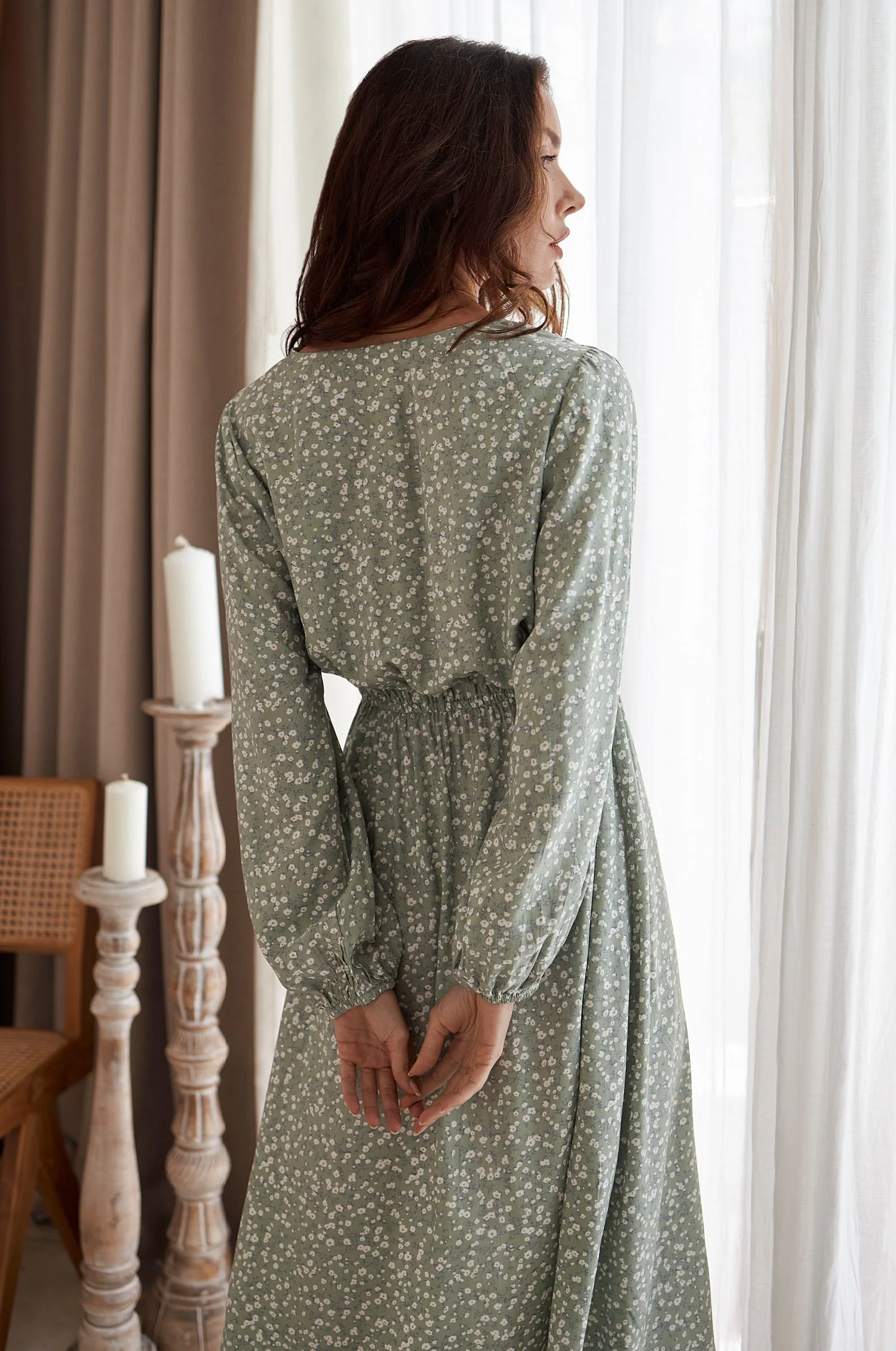 Greta Long Sleeve Midi Dress by ELF - Image 20