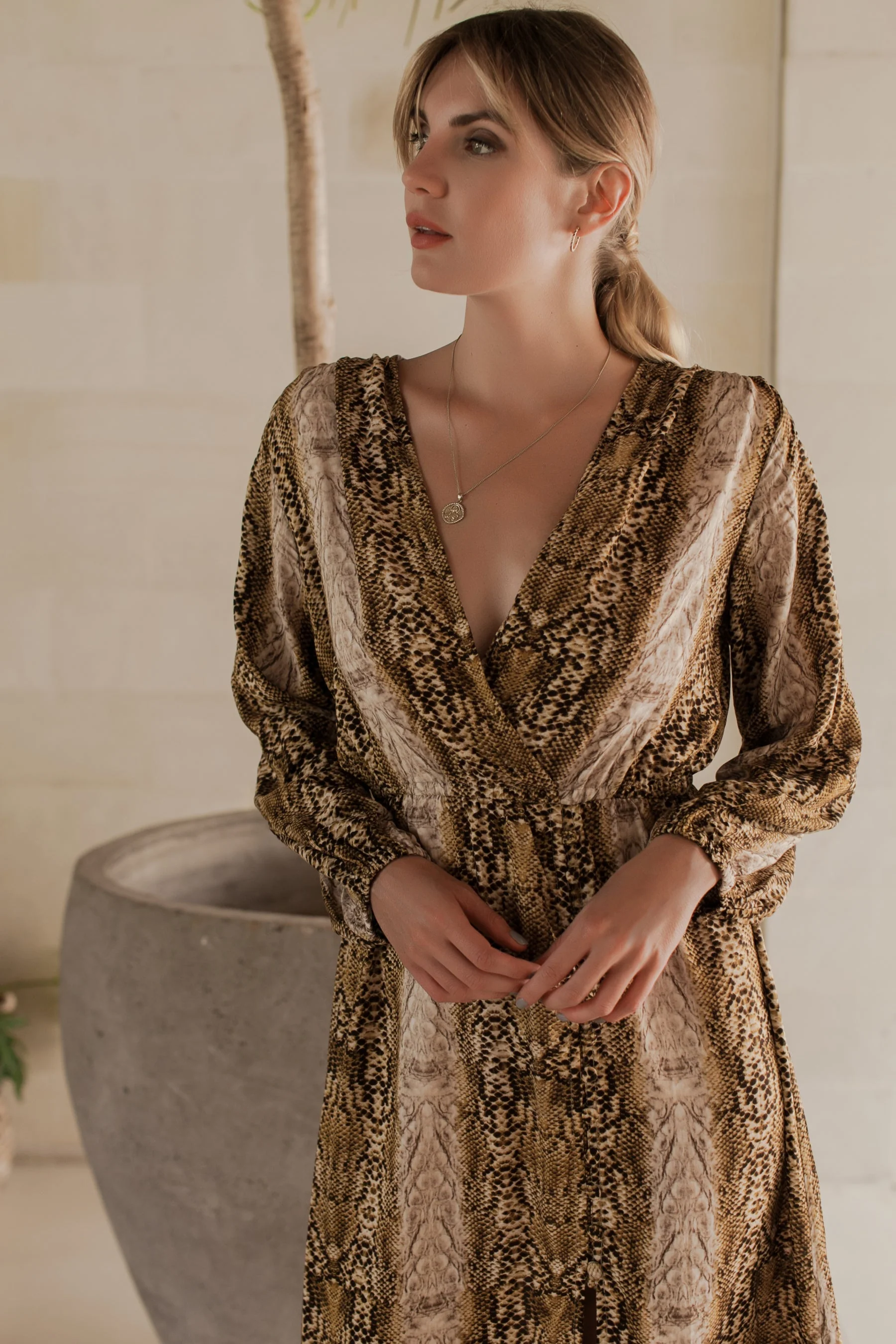Greta Long Sleeve Midi Dress by ELF - Image 7