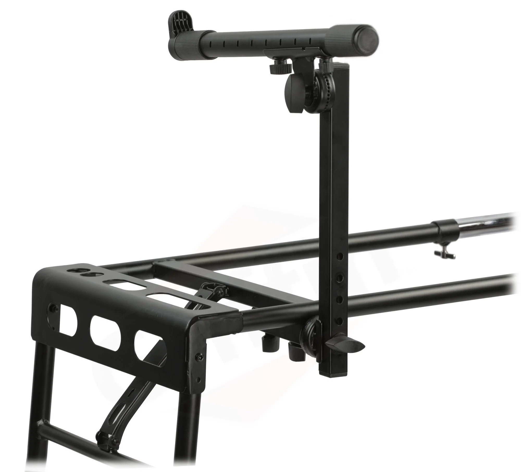GRIFFIN 2-Tier DJ Coffin Workstation Stand - Double Table Top Keyboard & Laptop Holder - Duel Level Digital Piano Rack Mount Platform for Studio Mixer by GeekStands.com - Image 9