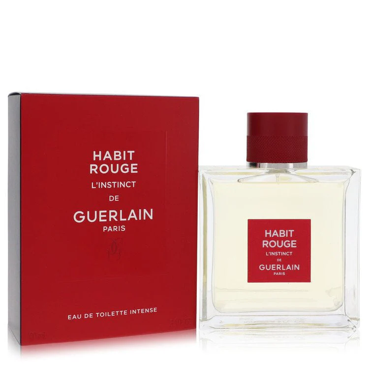 Habit Rouge L'instinct by Guerlain Eau De Toilette Intense Spray - Image 2
