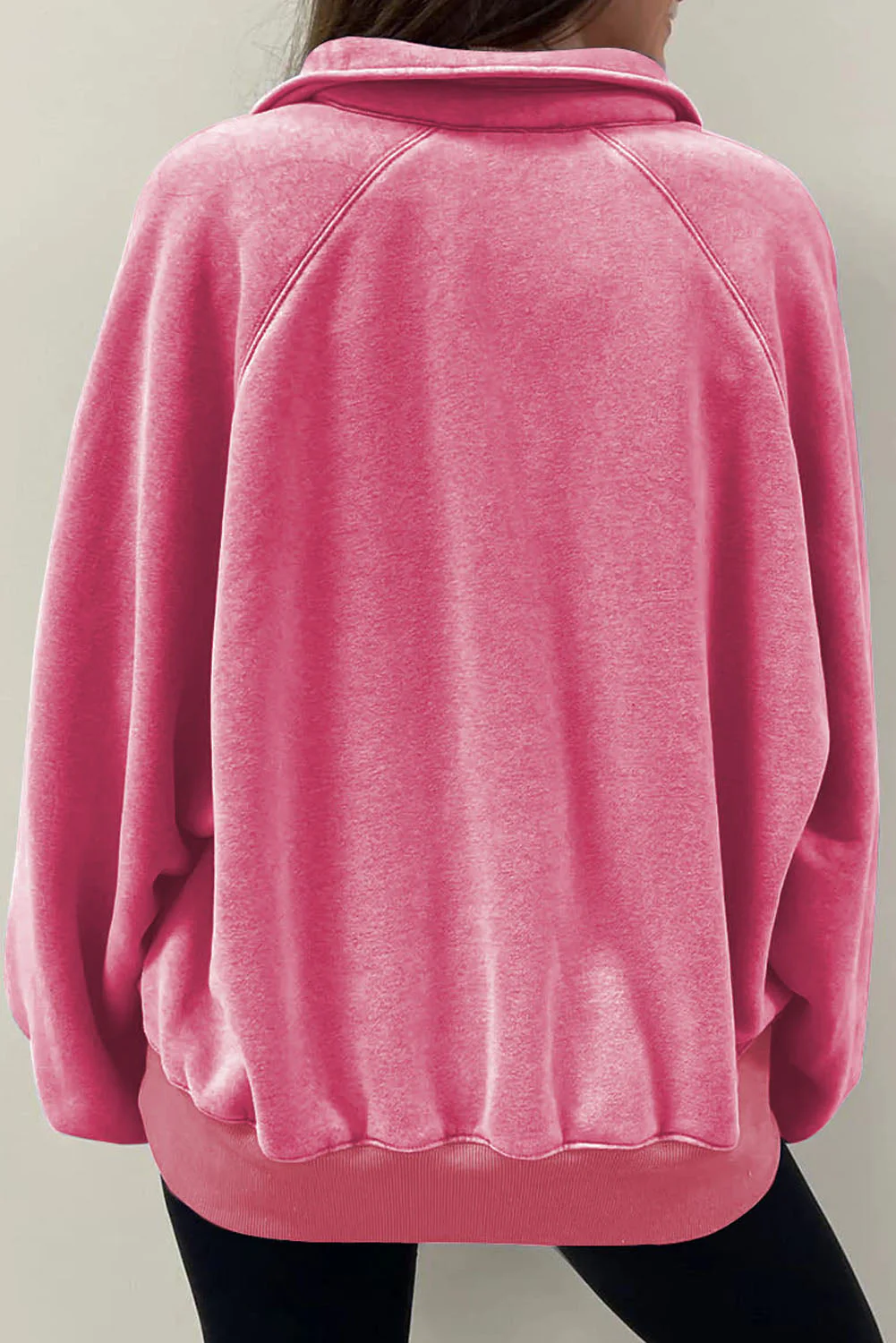 Half Snap Long Sleeve Sweatshirt - Image 5