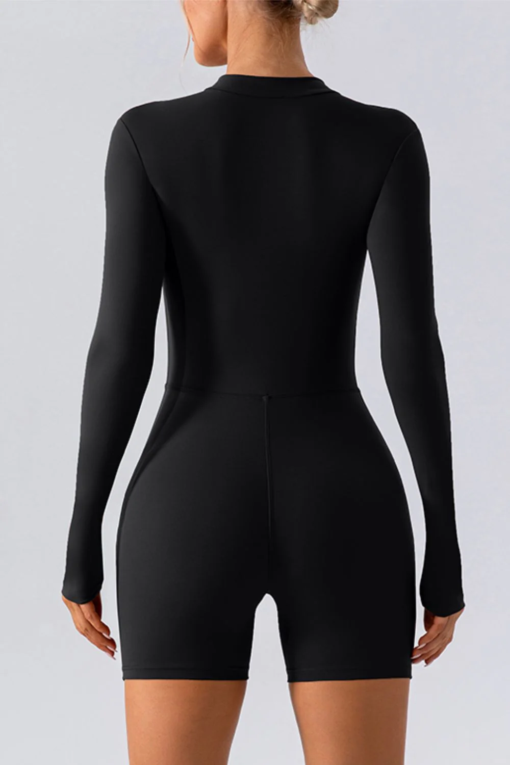 Half Zip Long Sleeve Active Romper - Image 15