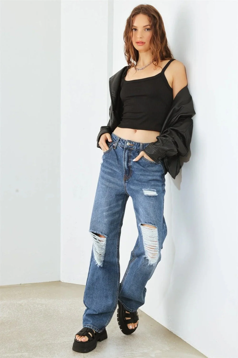 HAMMER COLLECTION Distressed High Waist Jeans - Image 3