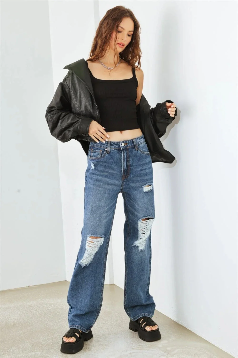HAMMER COLLECTION Distressed High Waist Jeans - Image 5