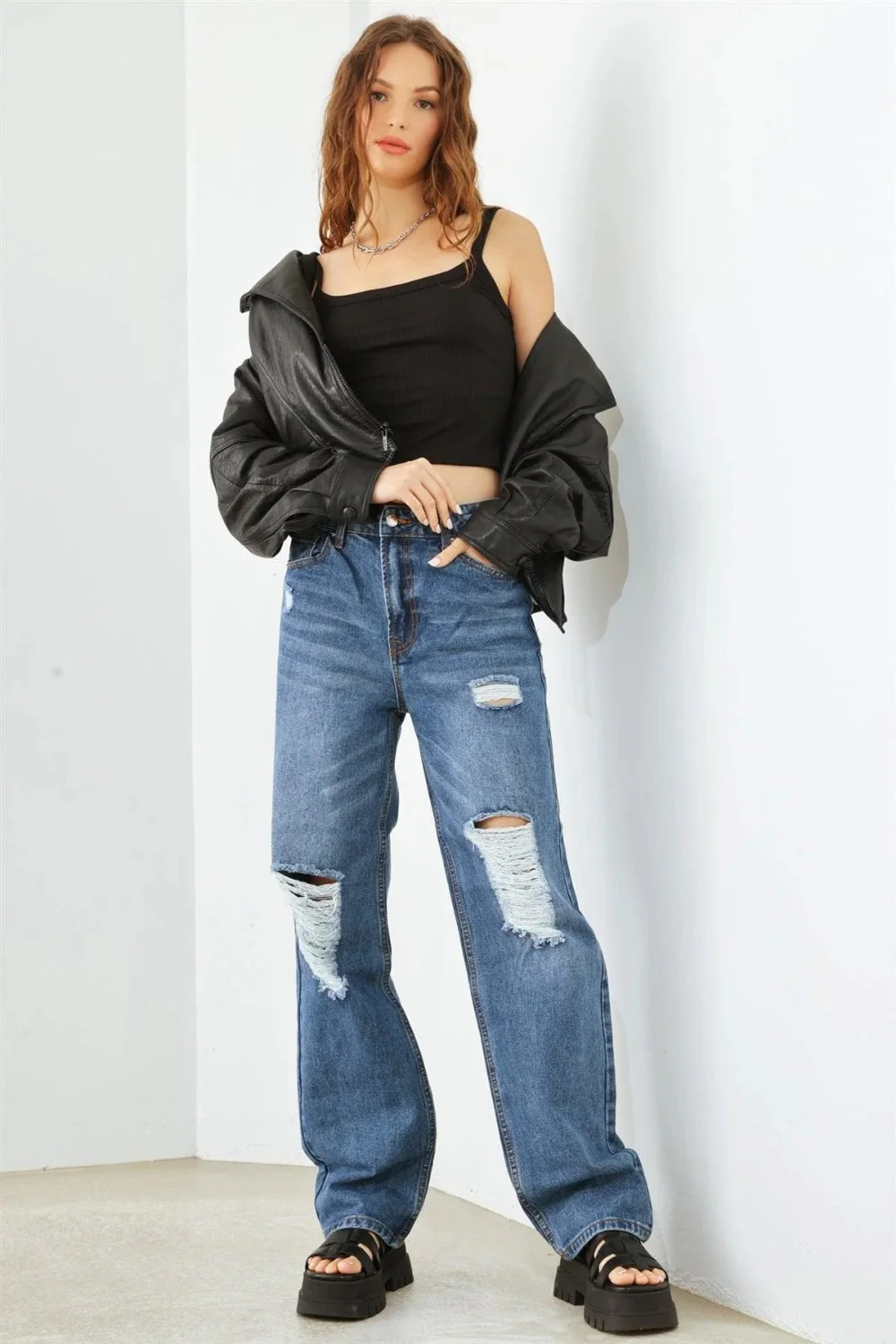 HAMMER COLLECTION Distressed High Waist Jeans - Image 6