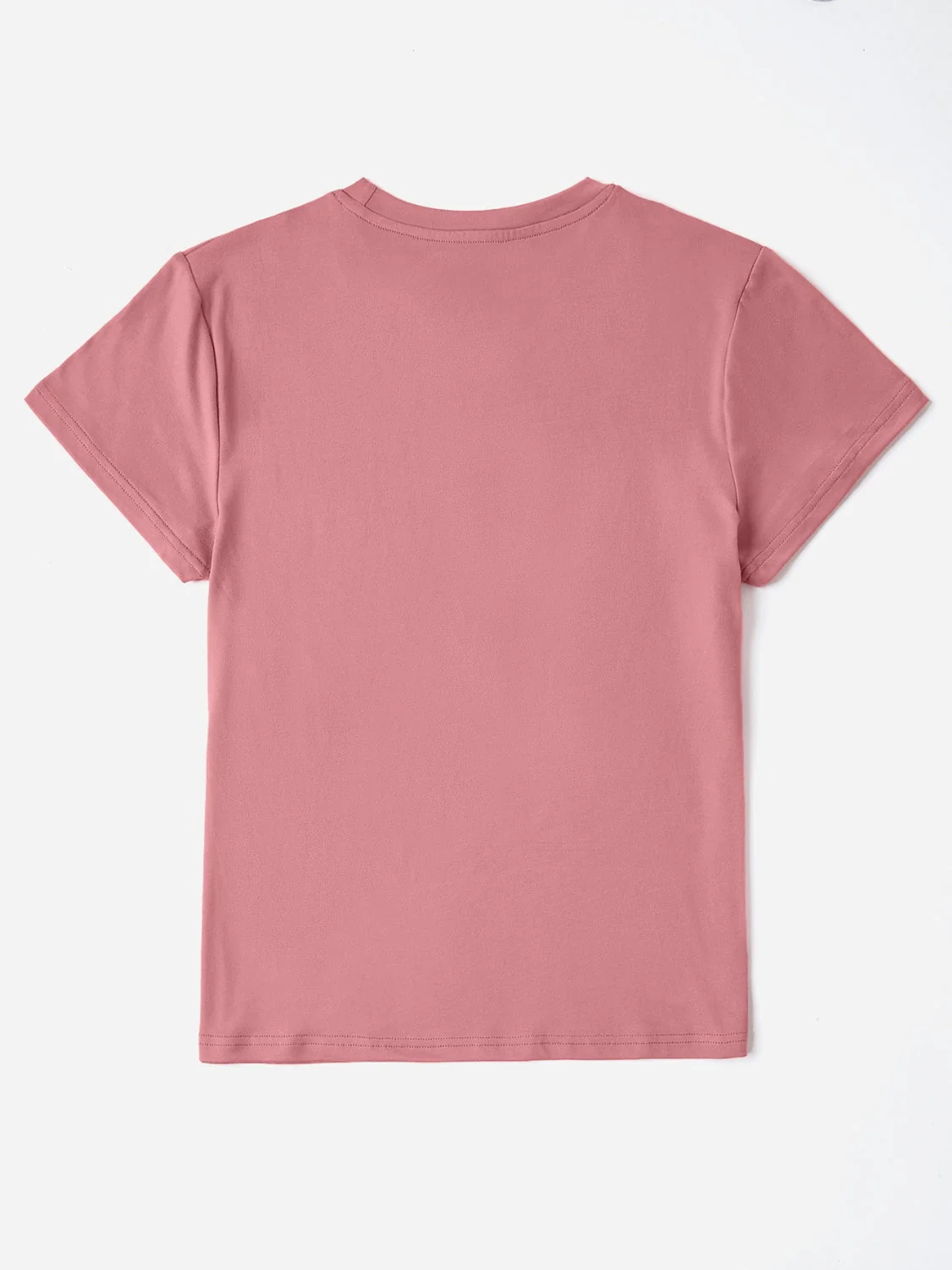 Heart Graphic Round Neck Short Sleeve T-Shirt - Image 2