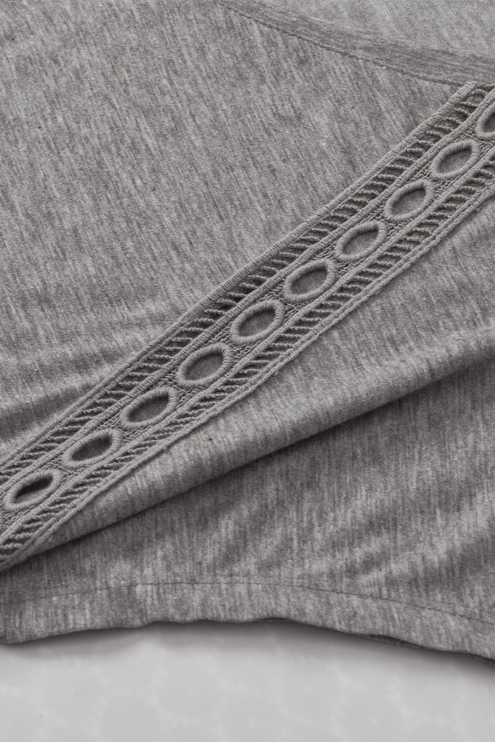 Heathered V-Neck Short Sleeve T-Shirt - Image 9