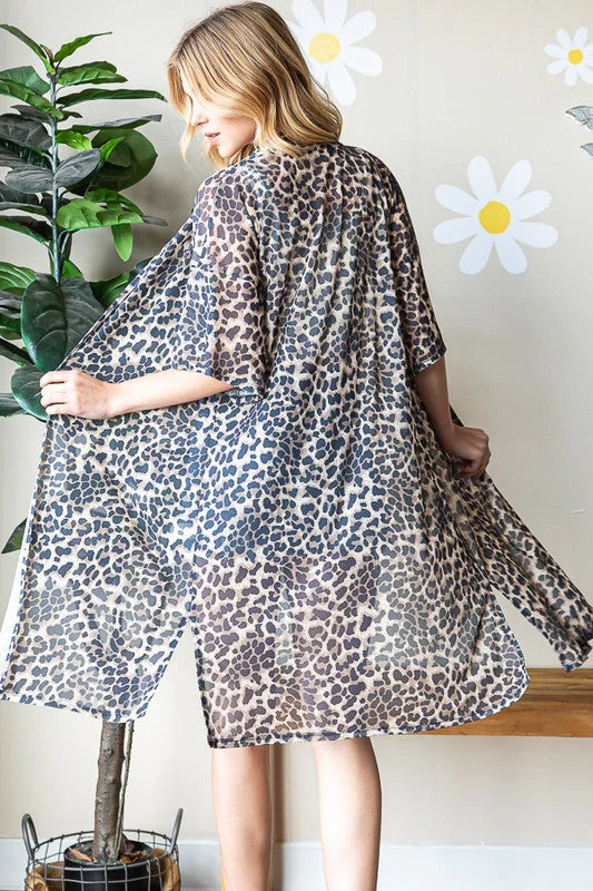 Heimish Full Size Leopard Open Front Cardigan Plus Size - Image 10