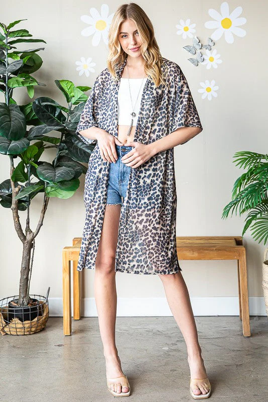 Heimish Full Size Leopard Open Front Cardigan Plus Size - Image 11