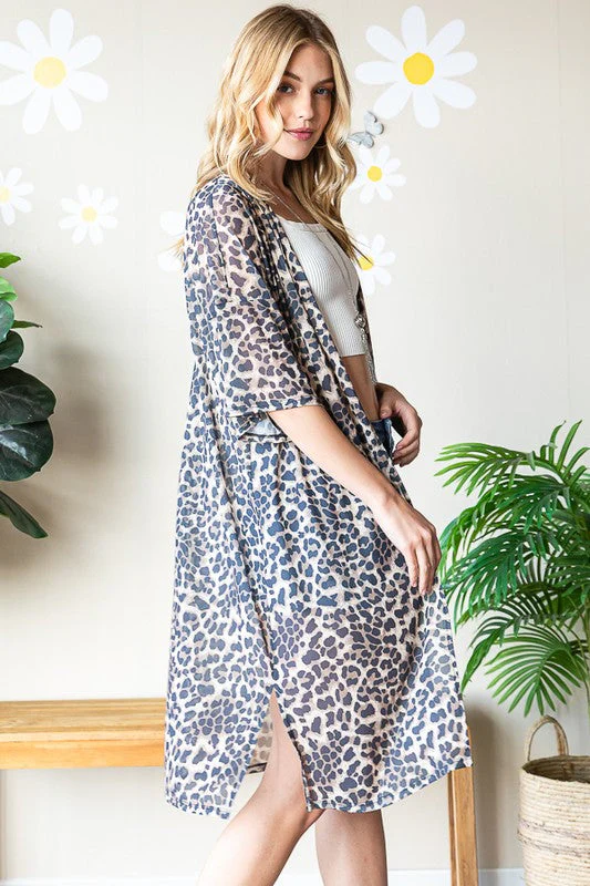 Heimish Full Size Leopard Open Front Cardigan Plus Size - Image 9