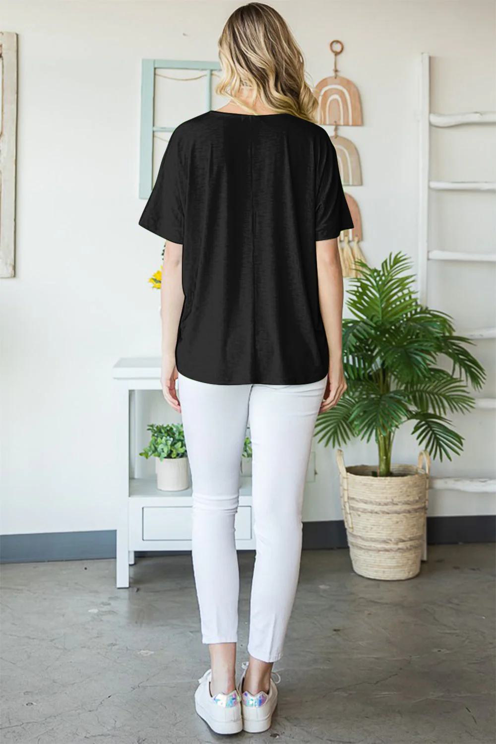 Heimish Full Size V-Neck Short Sleeve T-Shirt - Image 6