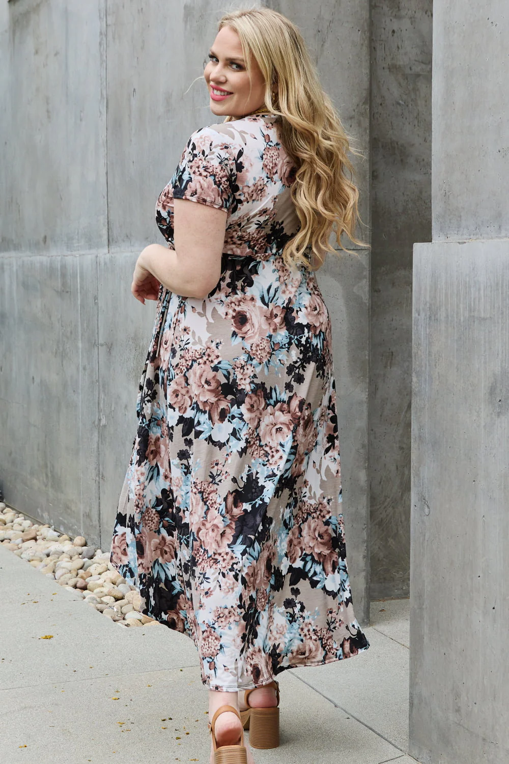 Heimish Give Me Roses Full Size Floral Maxi Wrap Dress - Image 2