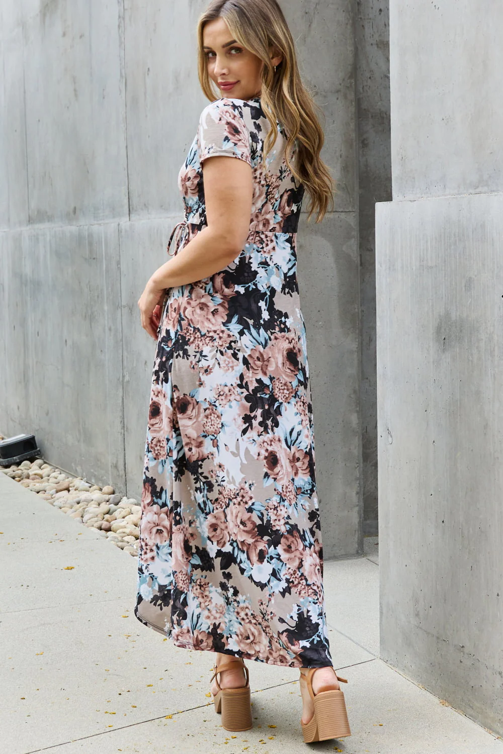 Heimish Give Me Roses Full Size Floral Maxi Wrap Dress - Image 8