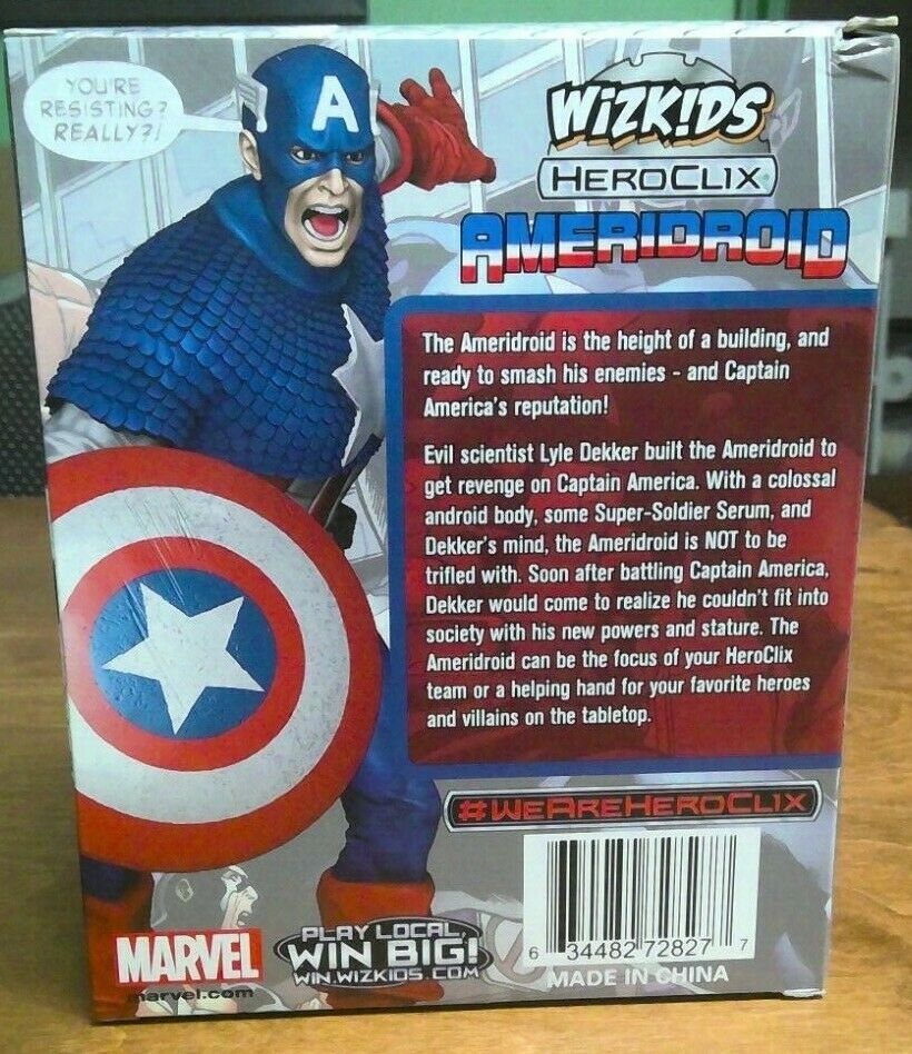 HeroClix: Marvel 15th Anniversary Captain America Ameridroid Colossal Figure - Image 2