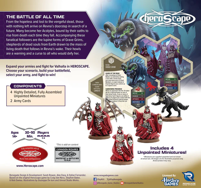 Heroscape: Revnan Acolytes & Grave Grim Common Army Expansion - Image 2