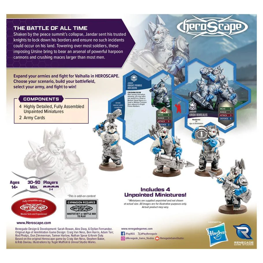Heroscape: Rising Tide - Knight Primus Adelbern and Ordo Borealis Army Expansion - Image 2