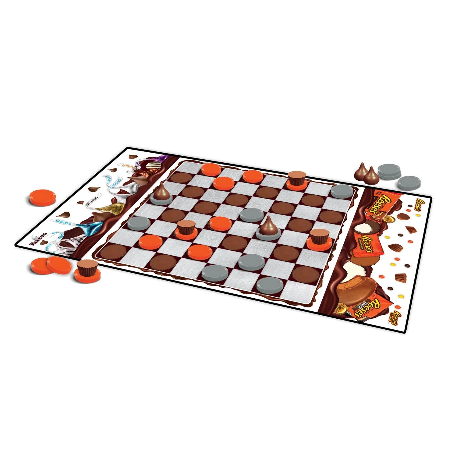 Hershey's Kisses vs Reese's Checkers Board Game by MasterPieces Puzzle Company INC - Image 4