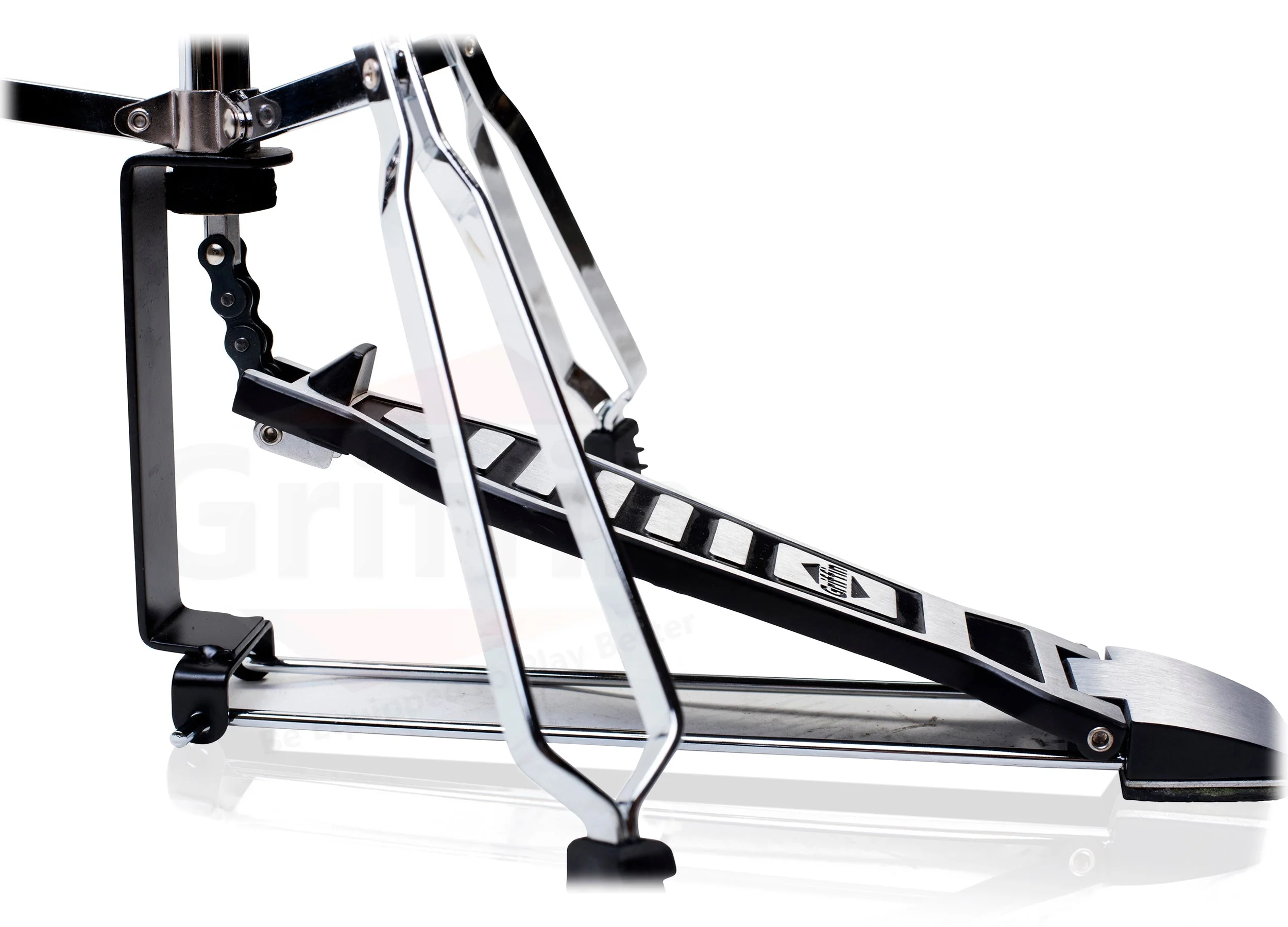 Hi-Hat Stand by GRIFFIN - Deluxe Hi Hat Cymbal Pedal With Drum Key - HiHat Mount with Chrome Double Braced Hardware Accessory Set - Adjustable Holder by GeekStands.com - Image 3