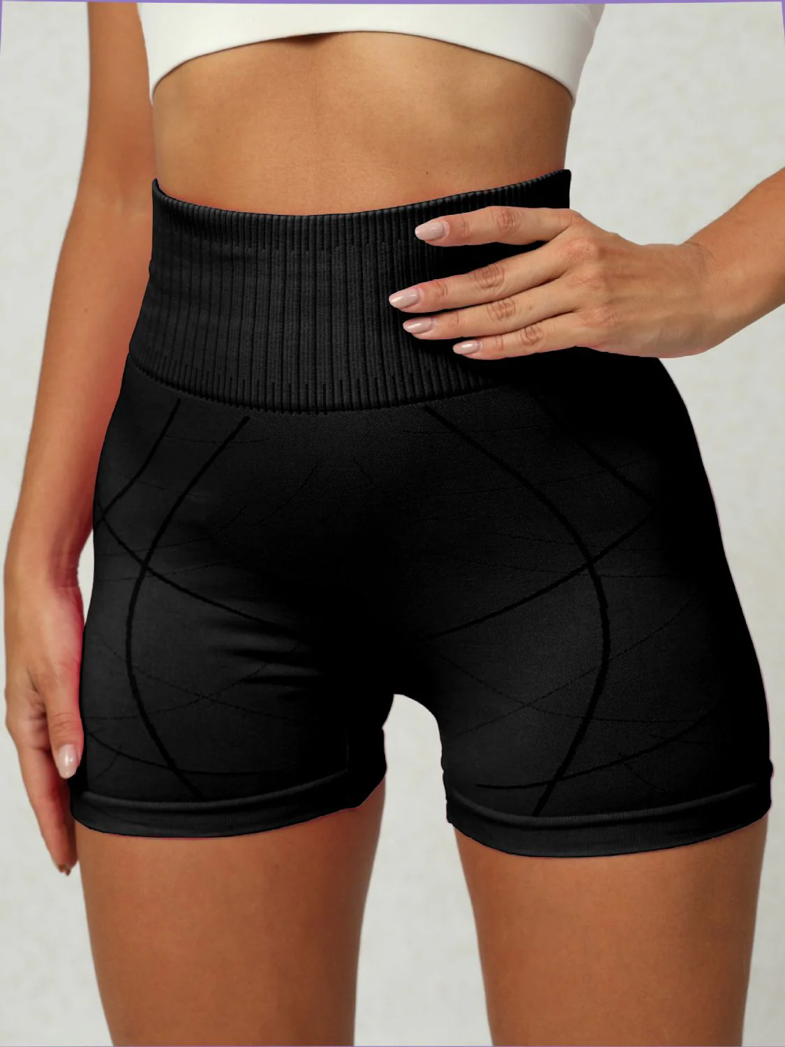 High Waist Active Shorts - Image 10
