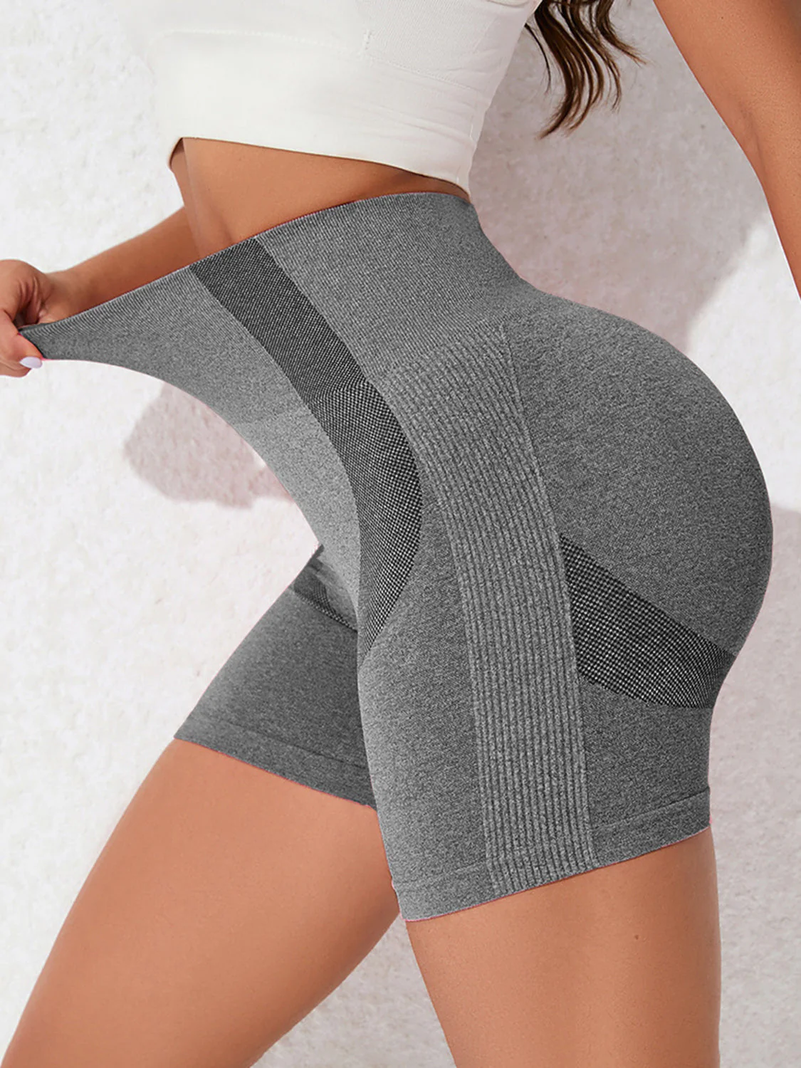 High Waist Active Shorts - Image 3