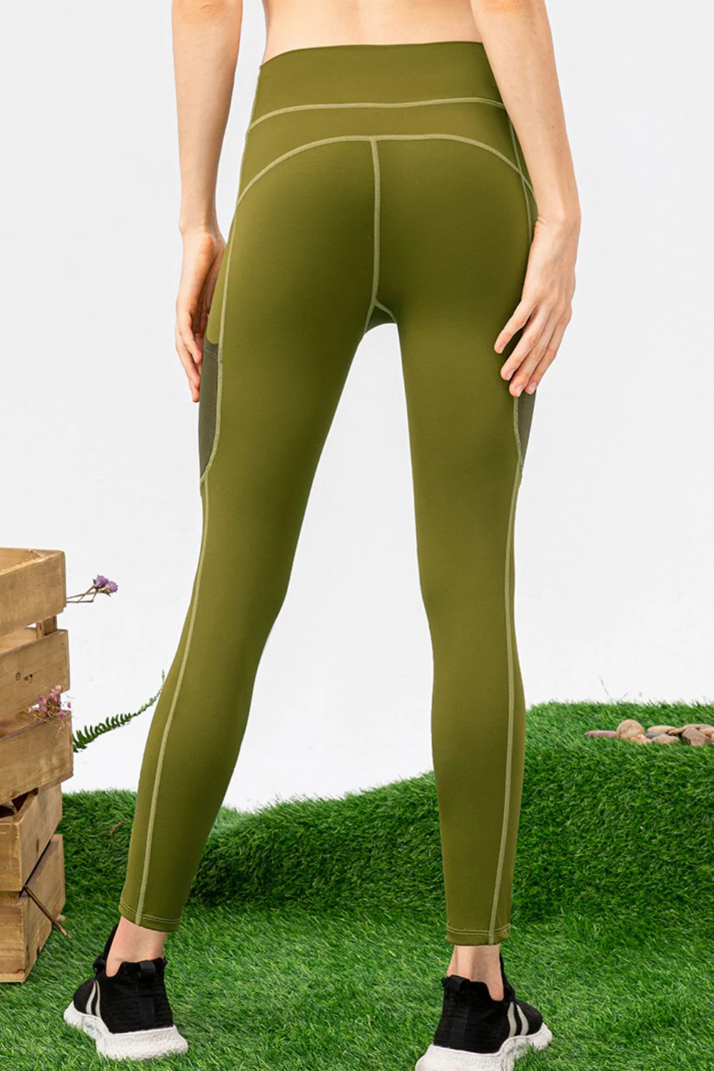 High Waist Slim Fit Long Sports Pants - Image 2