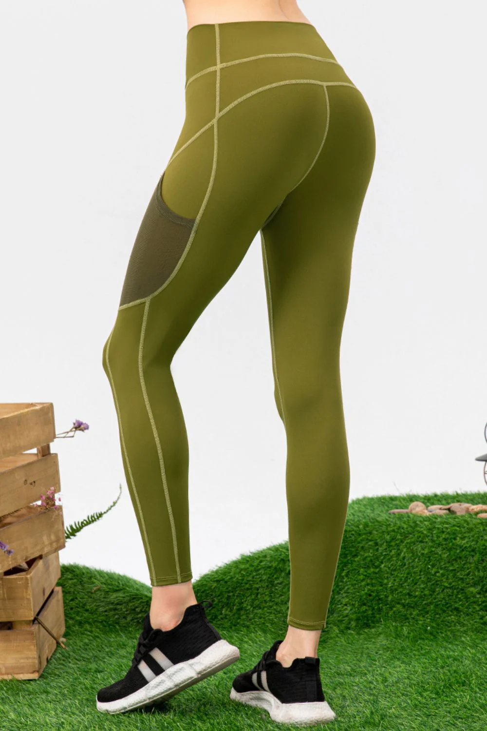 High Waist Slim Fit Long Sports Pants - Image 3