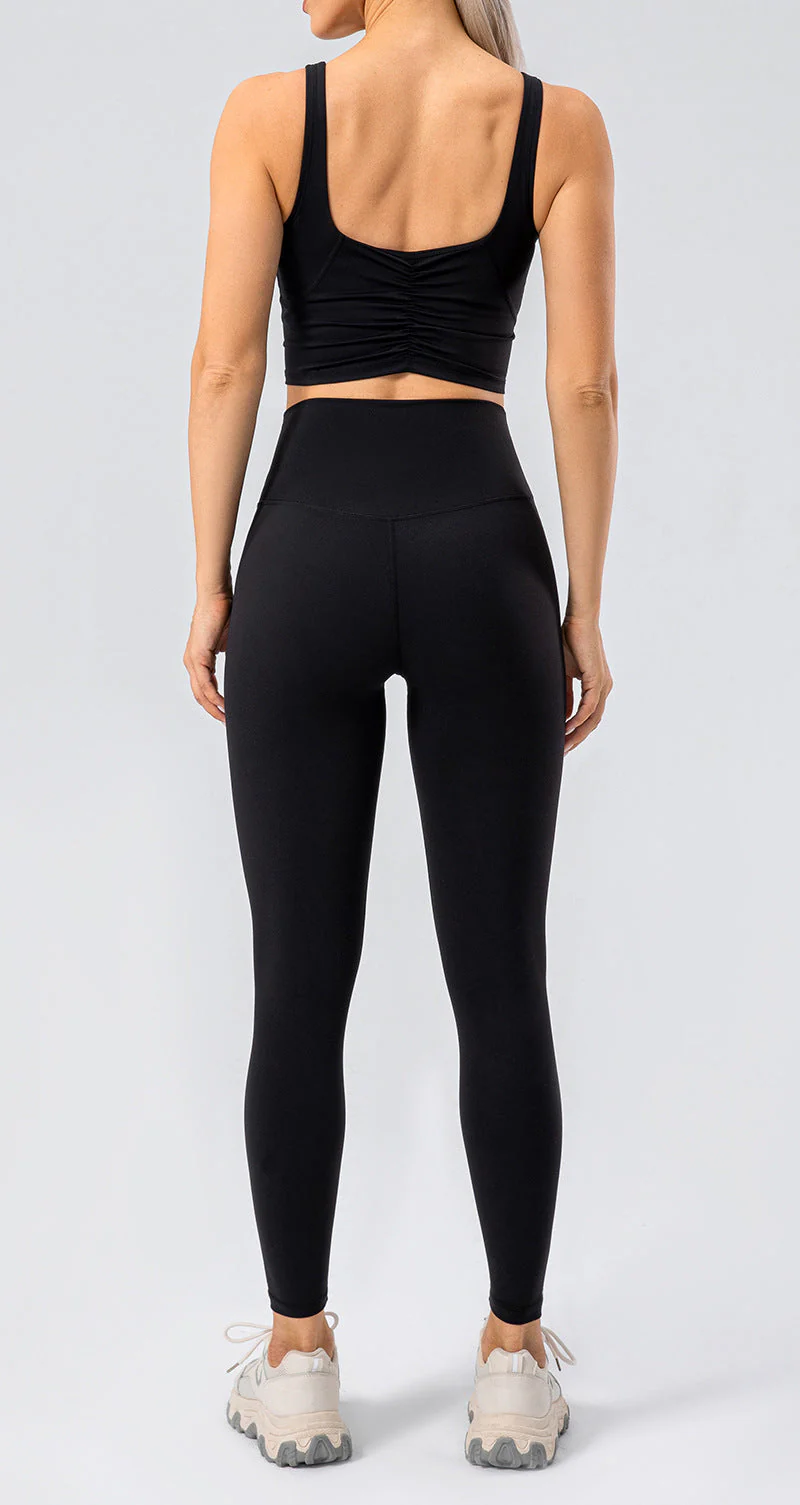 High Waist Wide Waistband Active Leggings - Image 6