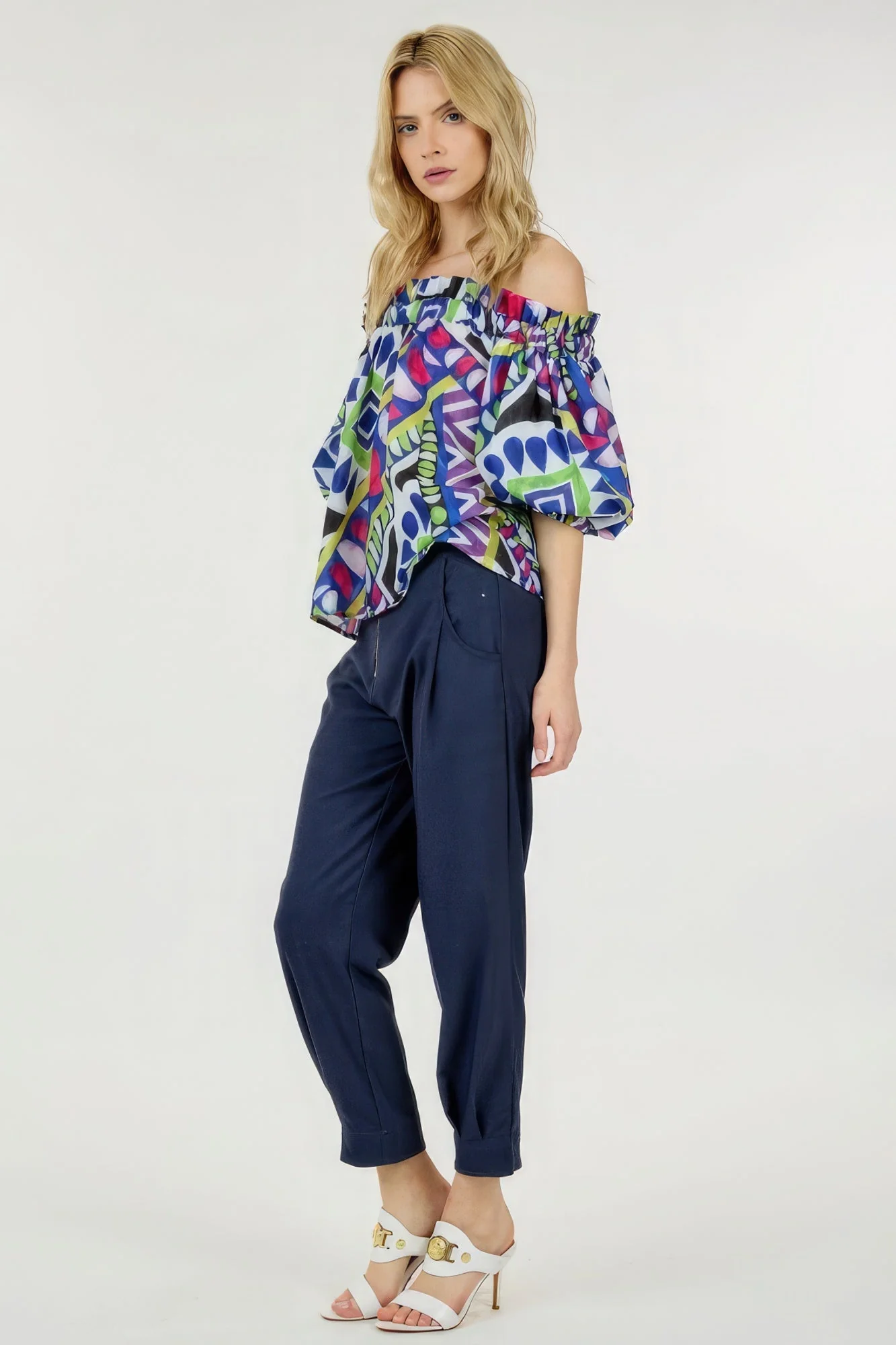 High Waist Zipper Front Skinny Pants - Image 2