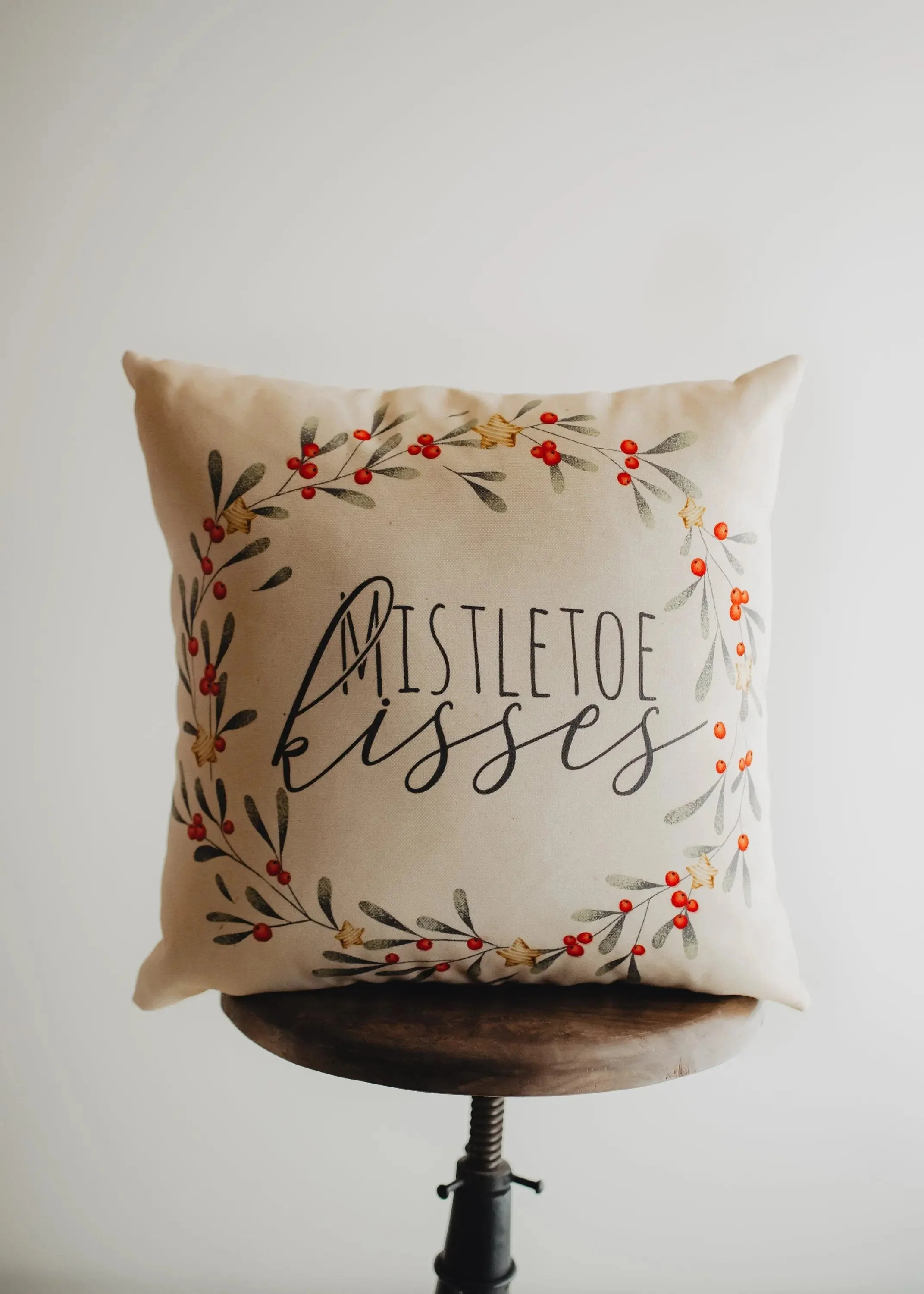 Holiday Wishes Throw Pillow Cover | Gift Ideas | Christmas Home Decor | Christmas Throw Pillows | Luxury Home Decor | Farmhouse Decor by UniikPillows - Image 2