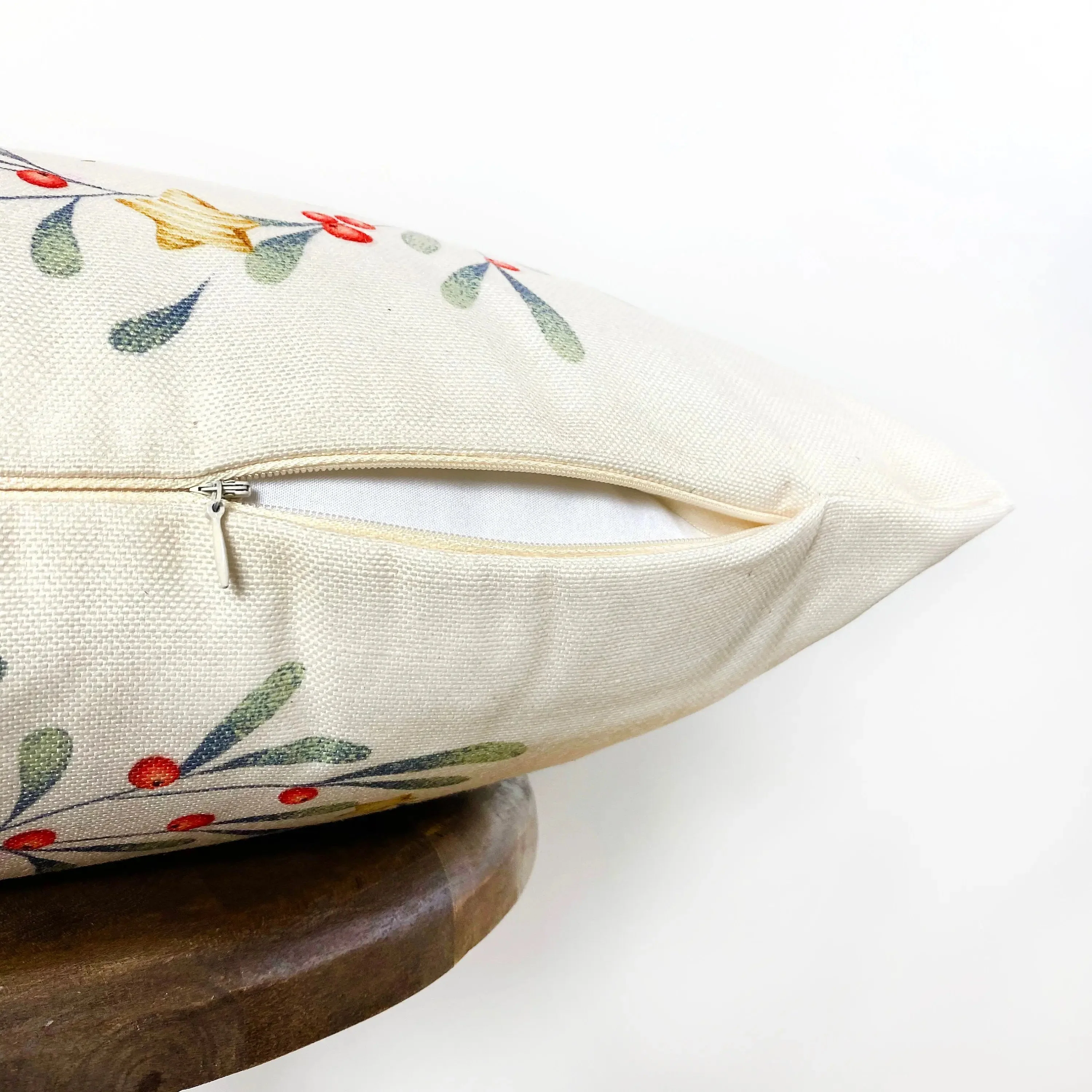 Holiday Wishes Throw Pillow Cover | Gift Ideas | Christmas Home Decor | Christmas Throw Pillows | Luxury Home Decor | Farmhouse Decor by UniikPillows - Image 9
