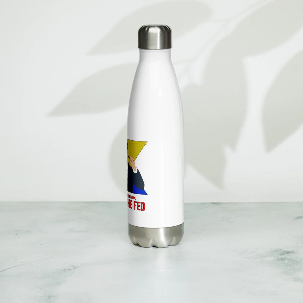 Honey I Shrunk the Fed Stainless Steel Water Bottle by Proud Libertarian - Image 2