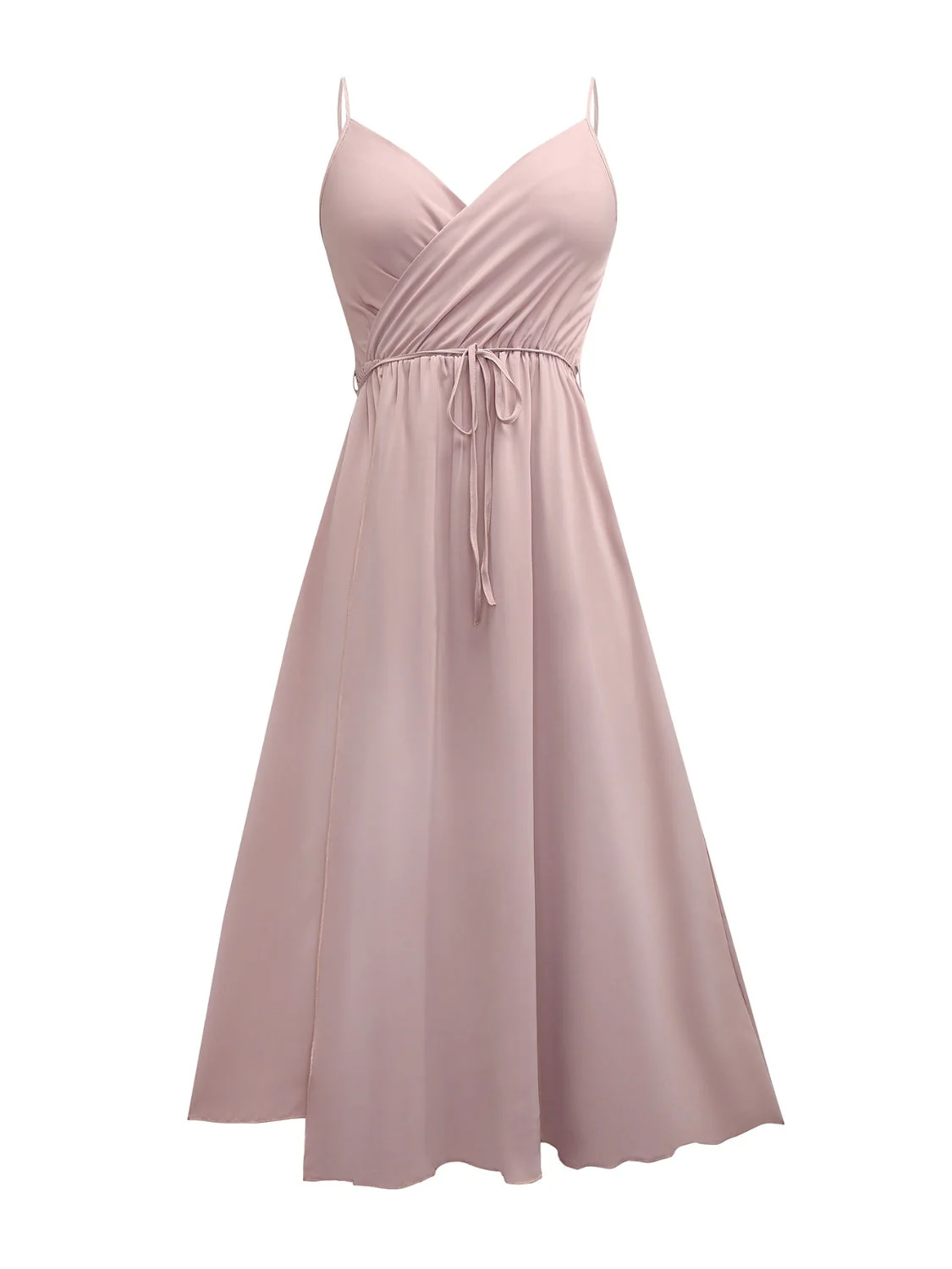 Honey Tied Surplice Sleeveless Midi Cami Dress - Image 5