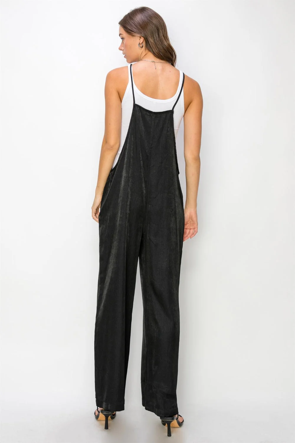 HYFVE Half Button Sleeveless Straight Jumpsuit - Image 2