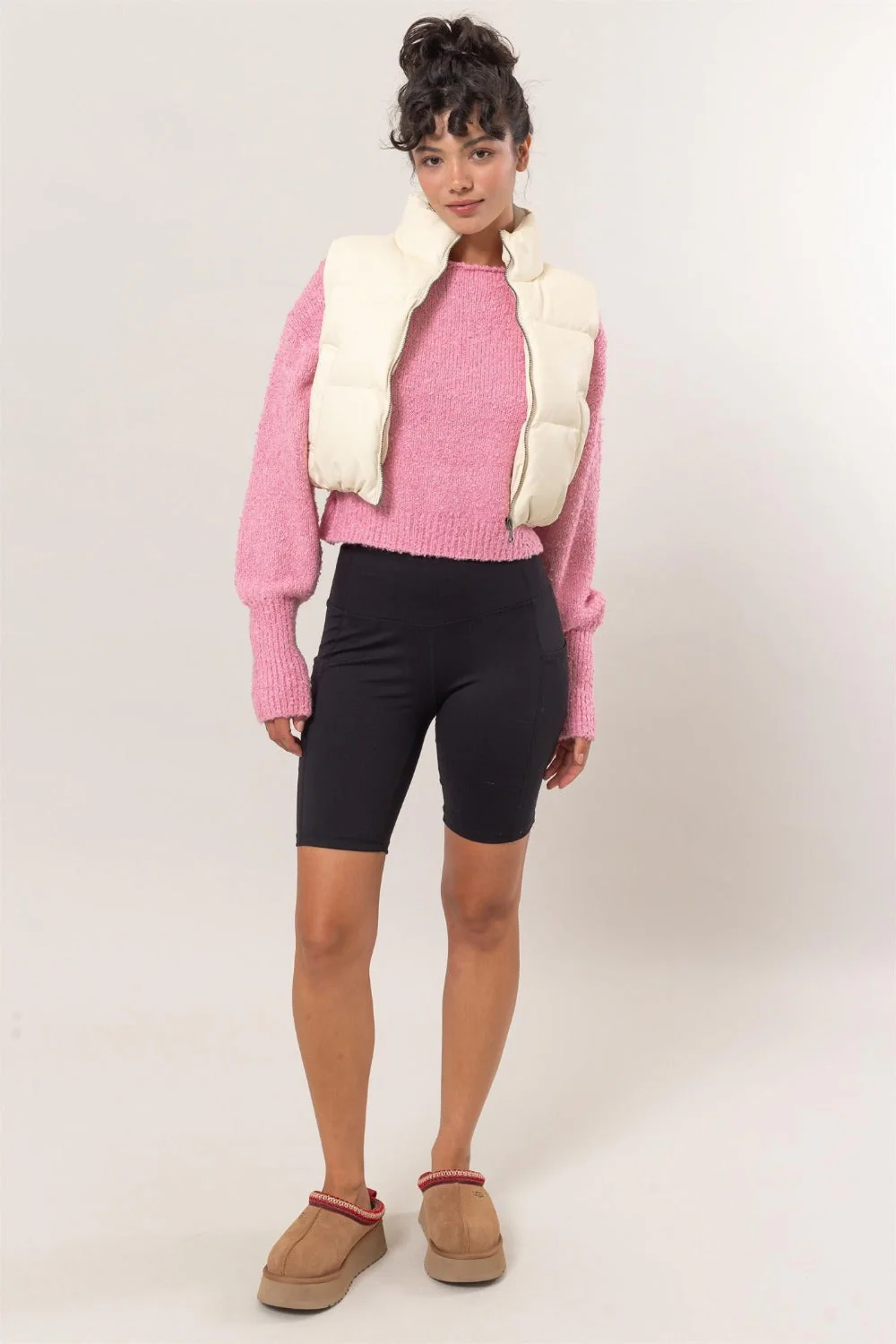 HYFVE Pocketed Solid Vest Coat - Image 4