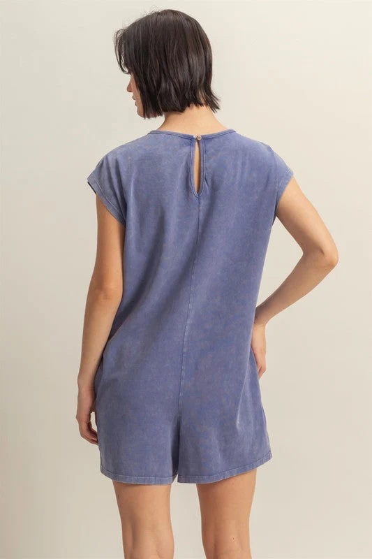 HYFVE Round Neck Cap Sleeve Relaxed Fit Breezy Romper - Image 3