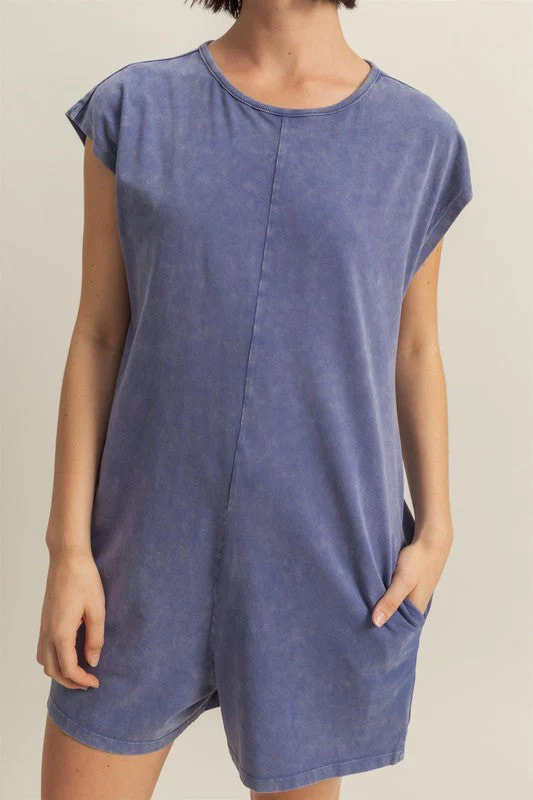 HYFVE Round Neck Cap Sleeve Relaxed Fit Breezy Romper - Image 4