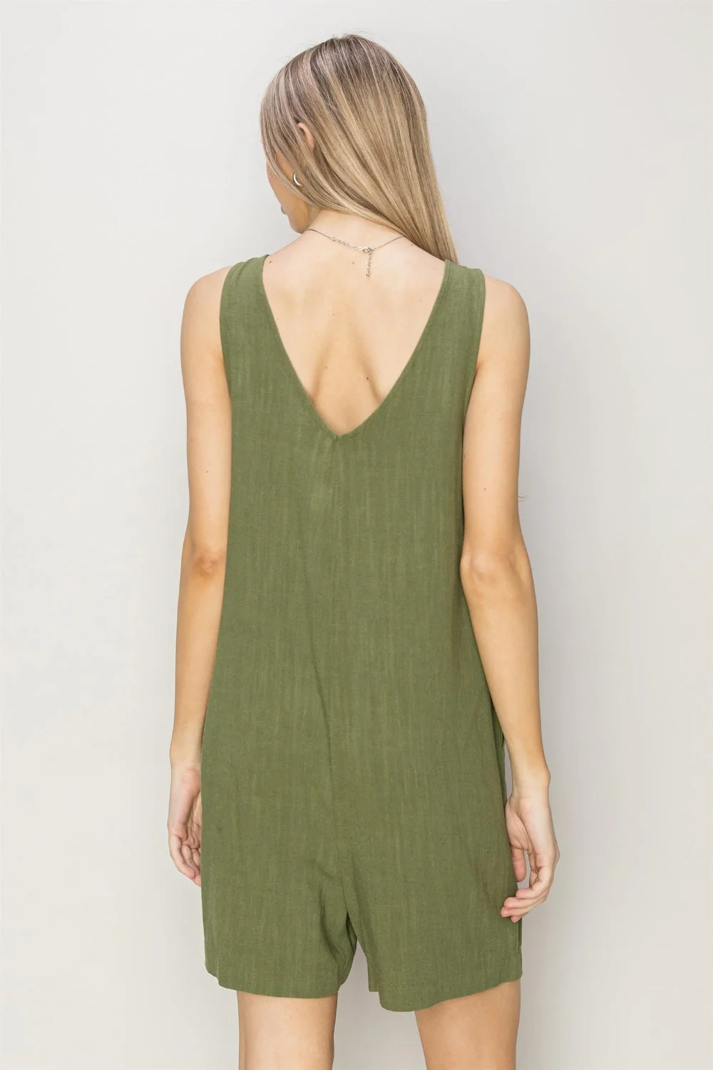 HYFVE V-Neck Sleeveless Romper with Pockets - Image 2