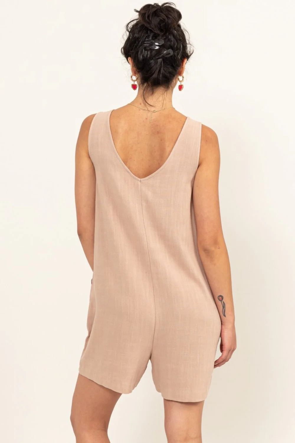 HYFVE V-Neck Sleeveless Romper with Pockets - Image 2