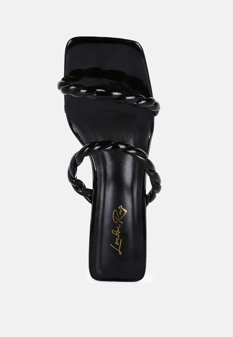 inamorata twisted strap mid heel sandals by London Rag - Image 4