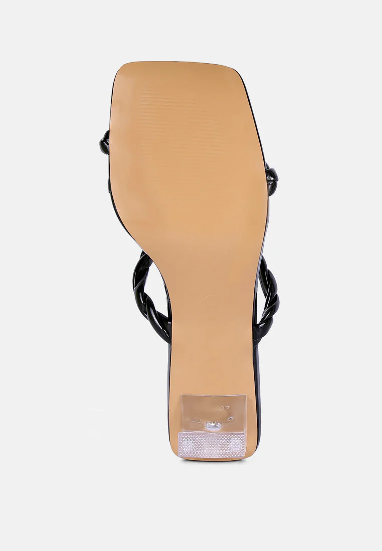 inamorata twisted strap mid heel sandals by London Rag - Image 5