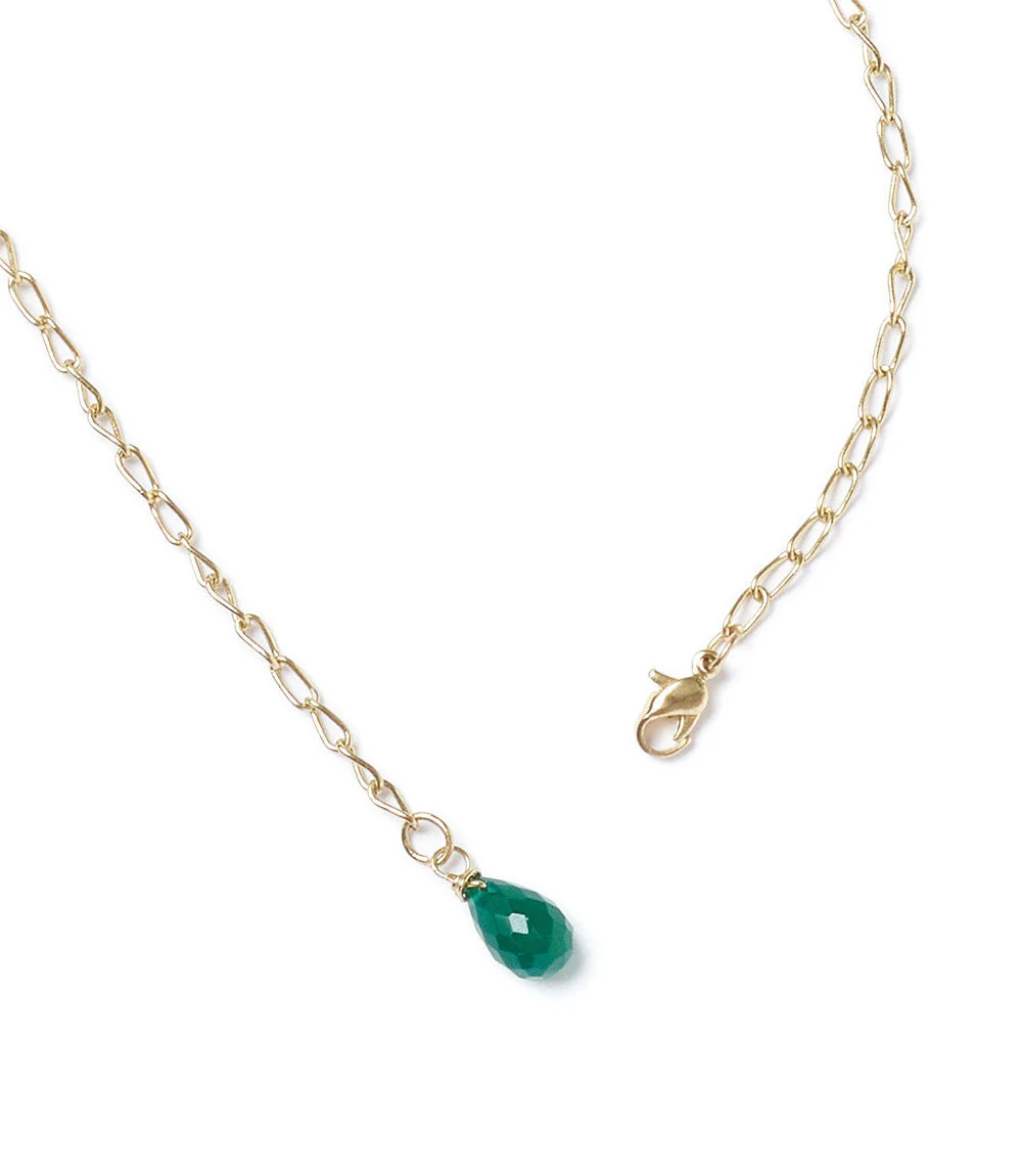 Indali Aventurine Gemstone Drop Necklace - Green, Semi Precious by Matr Boomie - Image 3
