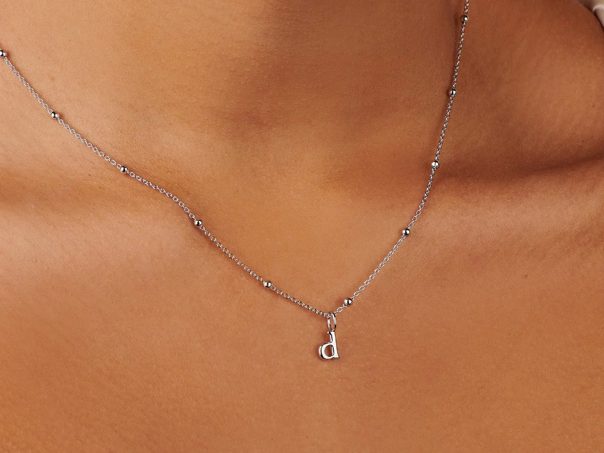 Initial Sterling Silver Charm by Little Sky Stone - Image 2