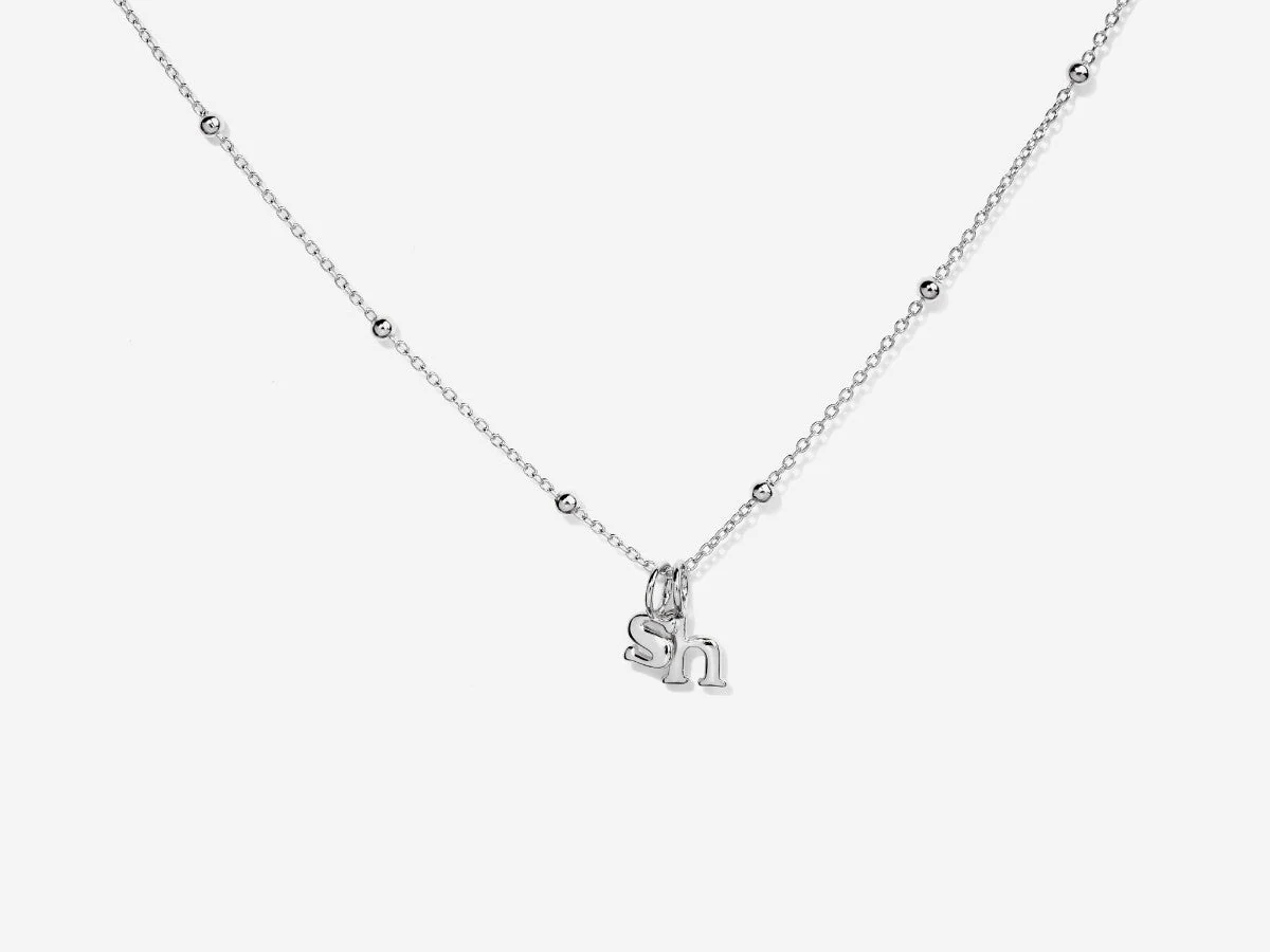 Initial Sterling Silver Charm by Little Sky Stone - Image 4