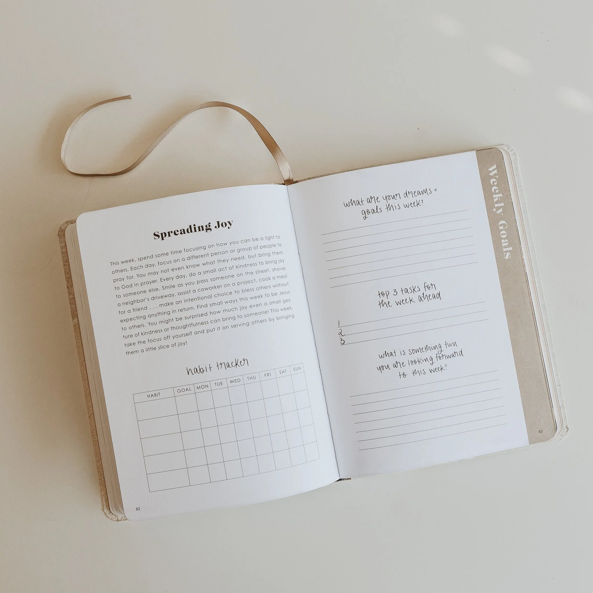 Inspirational Productivity Journal: You Are Strong & Courageous by Sweet Water Decor - Image 9